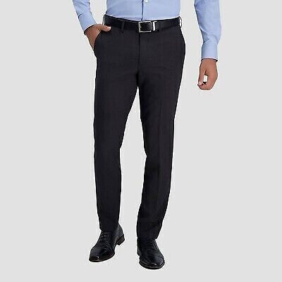 Haggar H26 Men's Premium Stretch Slim Fit Dress Pants - Charcoal Gray 36x30