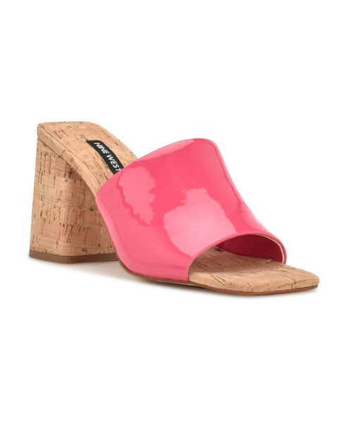 Women's Teice Square Toe Heeled Slide Sandals