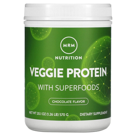 Растительный протеин с суперфудами, МРМ Nutrition, Шоколадный вкус, 2,5 фунта (1140 г)