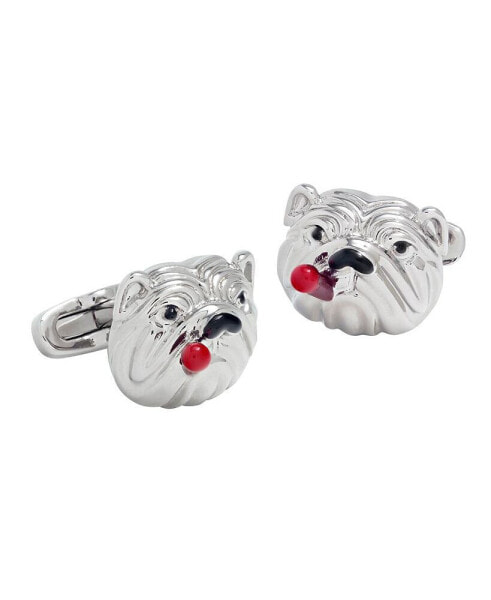 Bulldog with Cigar Cufflinks