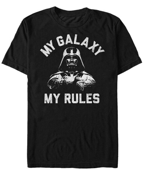 Star Wars Men's Classic Darth Vader My Galaxy My Rules Short Sleeve T-Shirt