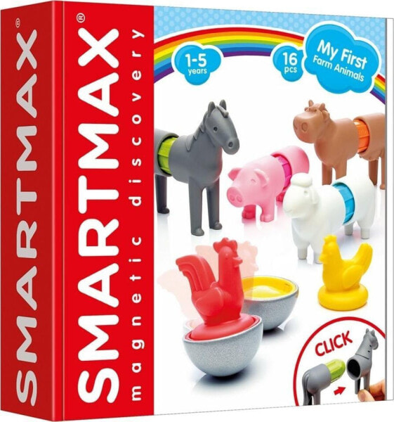 Игрушка Для Детей IUVI Smart Max Магнитный Конструктор My First Farm Animals