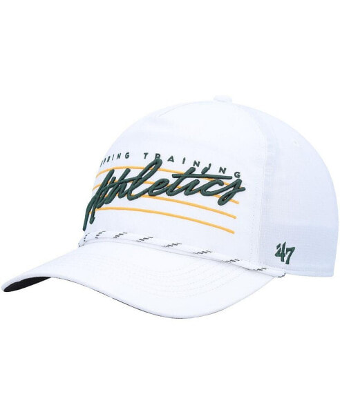 Men's White Oakland Athletics Downburst Hitch Snapback Hat