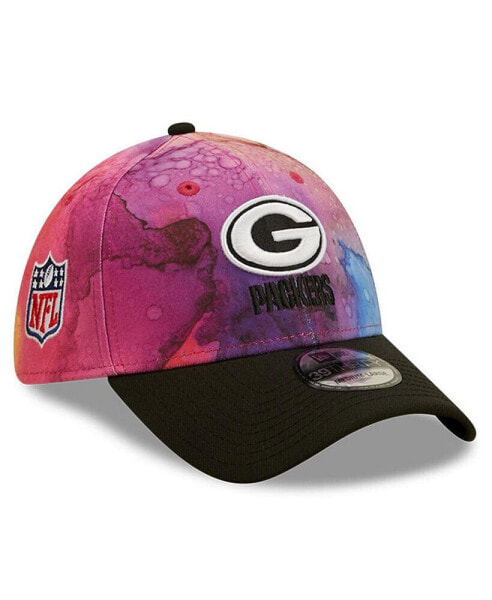 Men's Pink, Black Green Bay Packers 2022 NFL Crucial Catch 39Thirty Flex Hat