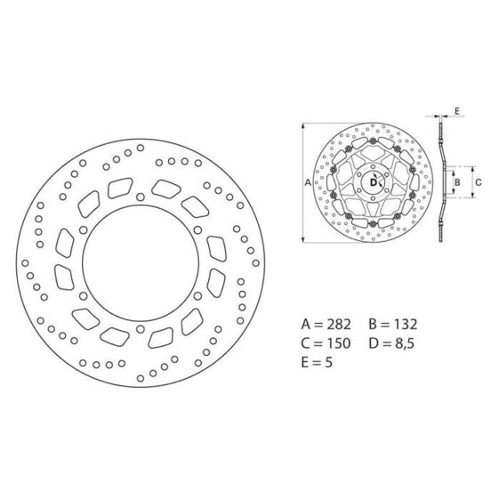 BREMBO 68B407D0 Disc Brake