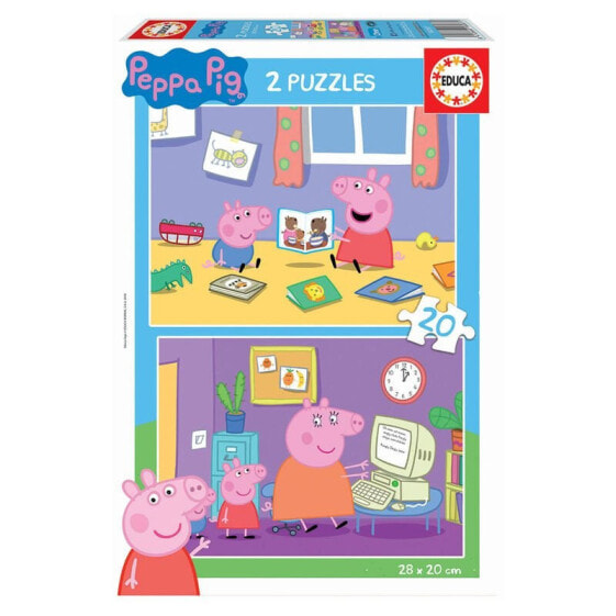 Пазл развивающий Peppa Pig 2x20 шт EDUCA BORRAS