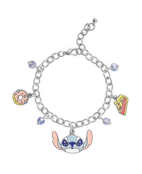 Lilo and Stitch Fashion Donut and Pie Crystal Charm Bracelet