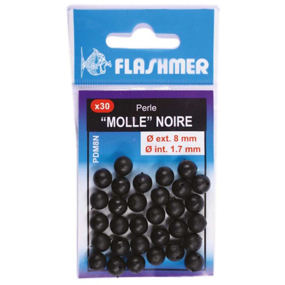 FLASHMER Molle Noire Beads 50 Units