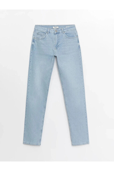 Jeans Straight Fit Kadın Jean Pantolon