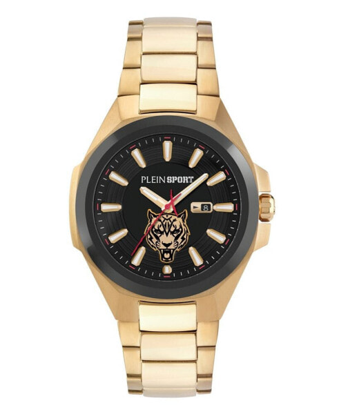 Men's Tigermaster Three Hand Date Quartz Gold Stainless Steel 47MM