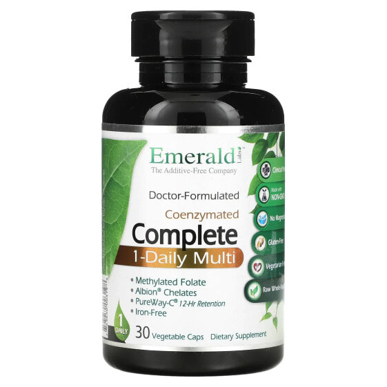 Витаминно-минеральный комплекс Emerald Laboratories CoEnzymated Complete 1-Daily Multi, 30 капсул для вегетарианцев