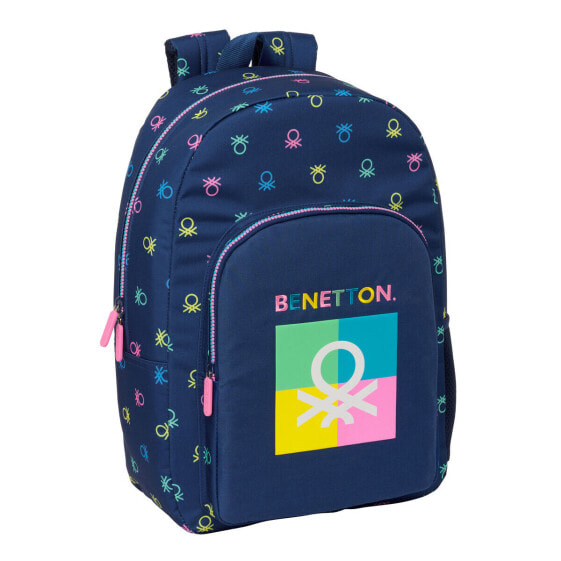 Школьный рюкзак Benetton Cool Тёмно Синий 30 x 46 x 14 cm