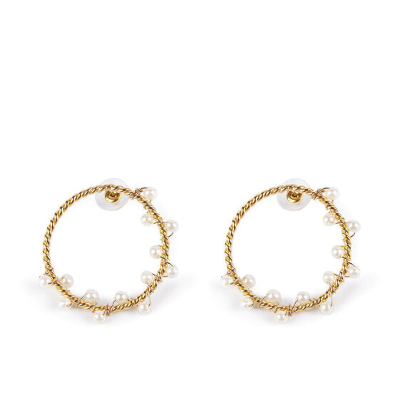SHIMA earrings #bright gold 1 u