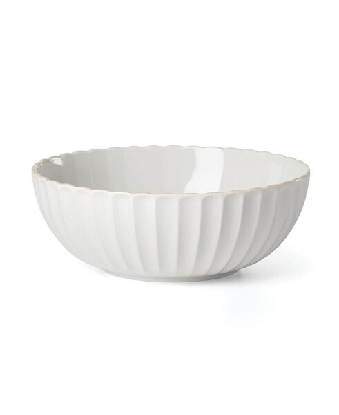 French Perle Scallop Serving Bowl