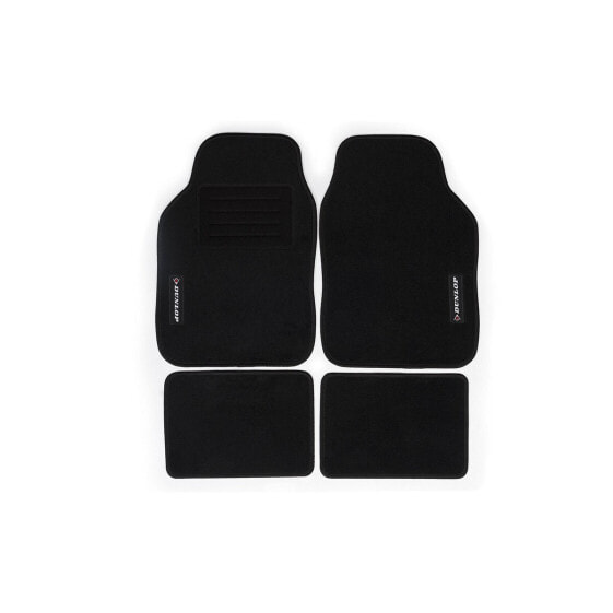 Комплект автомобильных ковриков Dunlop Универсальный 4 Предметы Чёрный