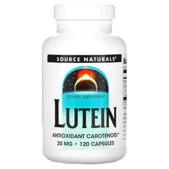 БАД Лютеин, зеаксантин Source Naturals, 20 мг, 120 капсул