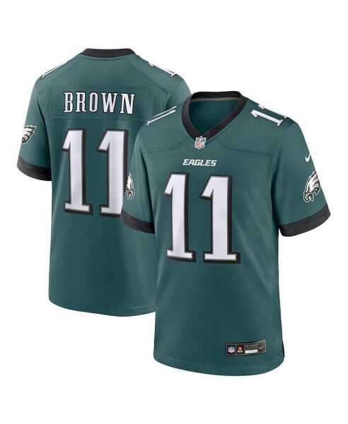 Nike Men's A.J. Brown Midnight Green Philadelphia Eagles Team Game Jersey