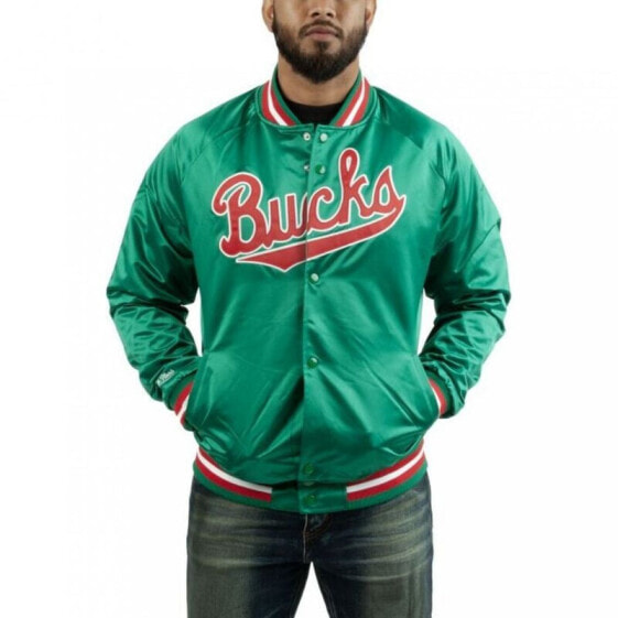 Mitchell & Ness NBA Milwaukee Bucks Lightweight Jacket M STJKMG18013-MBUDKGN