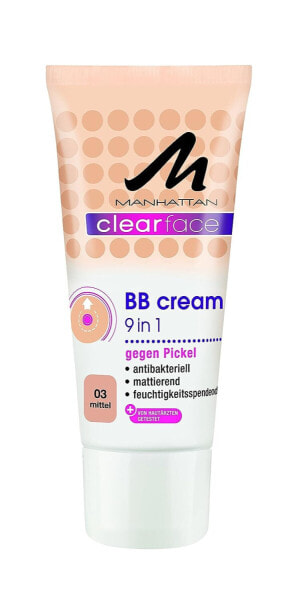 Manhattan Clearface BB Cream 03, 1er Pack (1 x 25 ml)