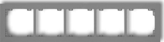 Karlik Deco Ramka uniwersalna pięciokrotna z tworzywa szary mat (27DR-5)