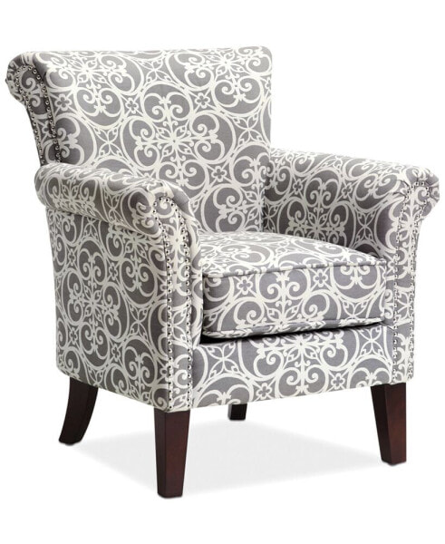 Brooke Tight Back Club Chair with Nailheads