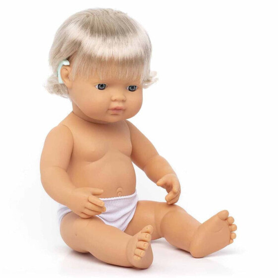 Кукла для детей Miniland Кавказская с имплантами, 38 см