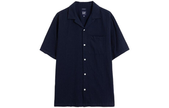 Рубашка GAP SS23 Легкая прозрачная серия с коротким рукавом для мужчин