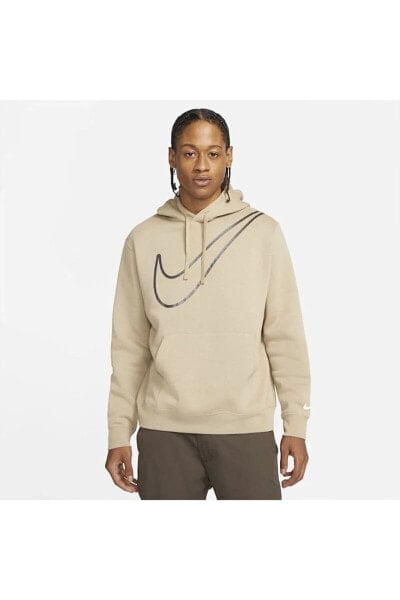 Sportswear Men's Fleece Pullover Hoodie - Kahverengi Erkek Sporsweatshirt Dr9273-247