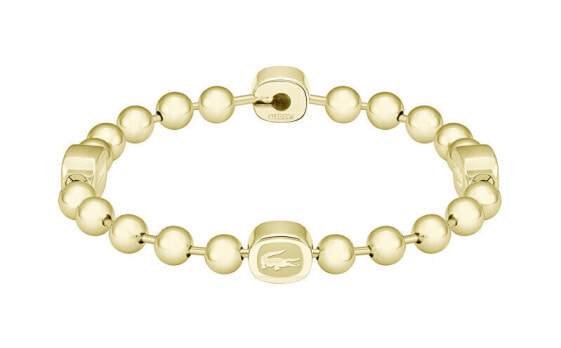 Gold-plated steel bead bracelet 2040409