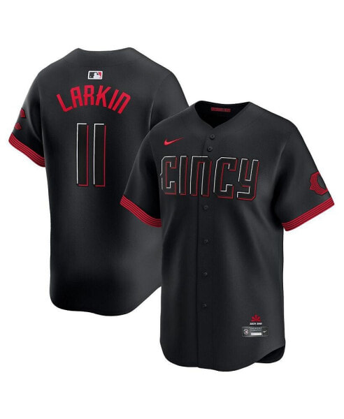 Men's Barry Larkin Black Cincinnati Reds City Connect Limited Player Jersey