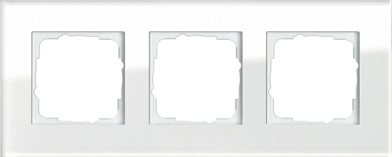 GIRA Esprit Glas, White, Screwless, 95 mm, 236.8 mm, 9.85 mm, 55 x 55 mm