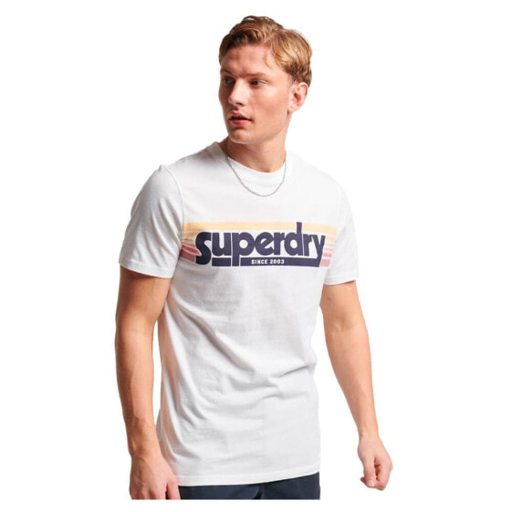 SUPERDRY Terrain Striped Logo short sleeve T-shirt