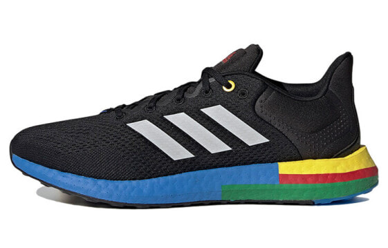 Кроссовки Adidas Pure Boost 21 черные разноцветные GY5103