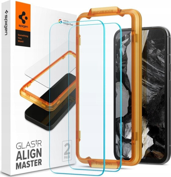 Spigen Spigen Glass tR AlignMaster 2 Pack - Google Pixel 8a