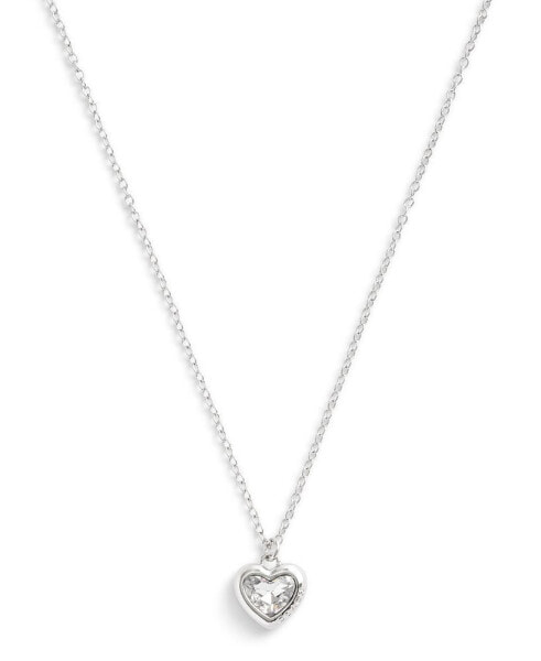 Faux Stone Heart Pendant Necklace