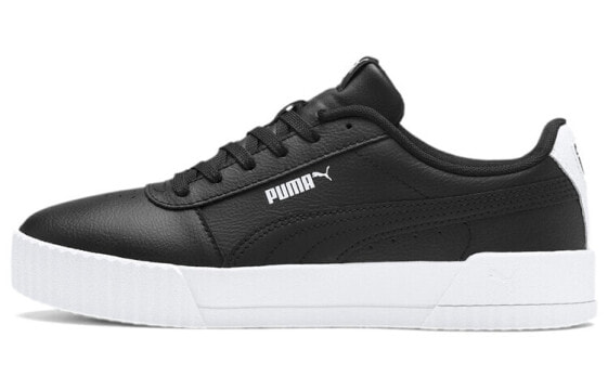 Женские черно-белые кроссовки PUMA Carina Leather