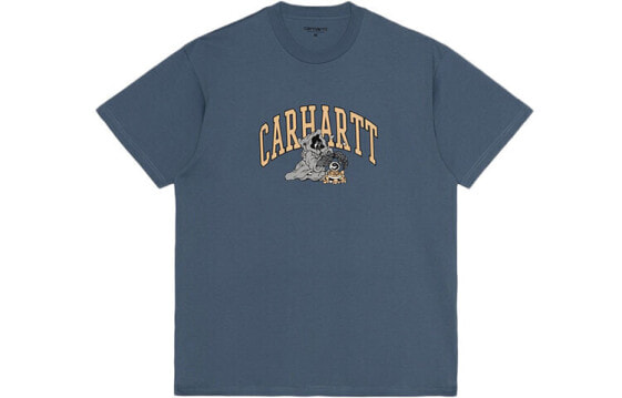 Carhartt WIP FW21 Kogancult 字母图案印花短袖T恤 男女同款 蓝色 / Футболка Carhartt WIP FW21 Kogancult T I029633-0EN-XX