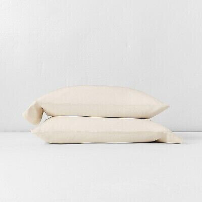 King Linen Blend Pillowcase Set Natural - Casaluna