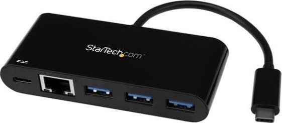 HUB USB StarTech 1x RJ-45 1x USB-C + 3x USB-A 3.0 (HB30C3AGEPD)
