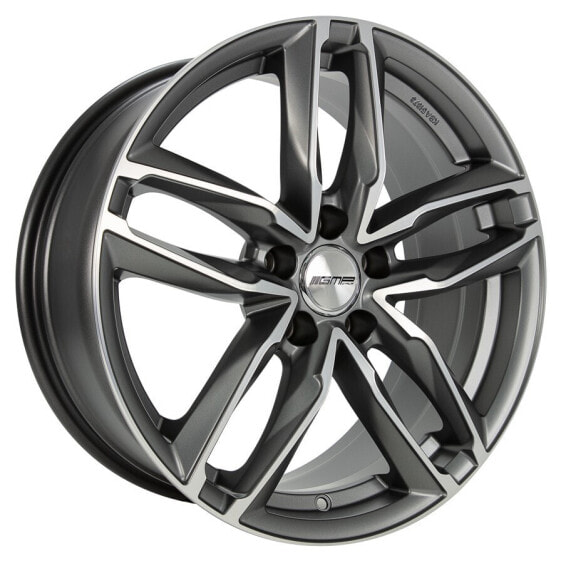 GMP Atom matt anthracite polished 7.5x17 ET45 - LK5/112 ML66.5