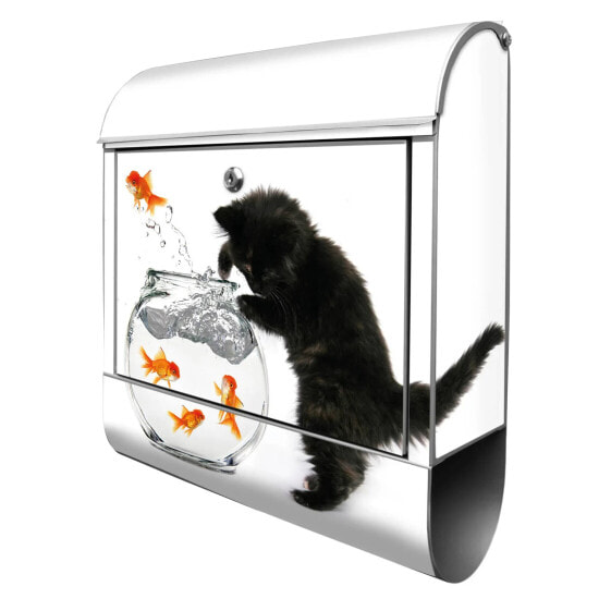 Почтовый ящик banjado с рисунком Кота и Рыбы