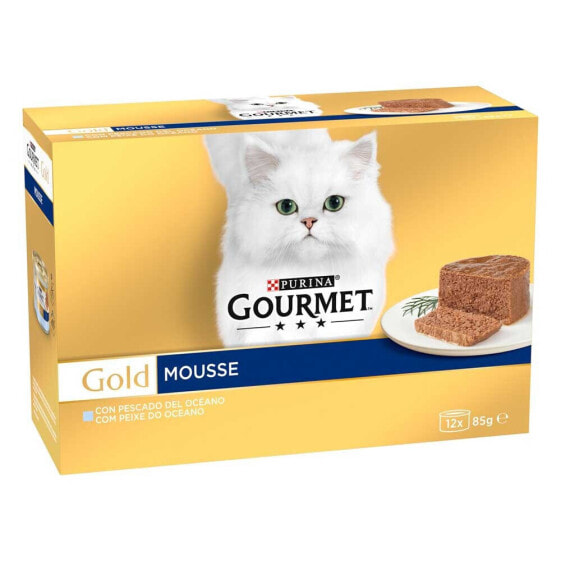 PURINA Gourmet Gold Ocean Fish Mousse 12x85g Cat Food