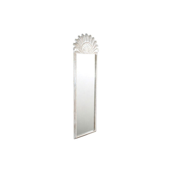 Wall mirror Romimex White Natural Mango wood 76 x 180 x 4 cm