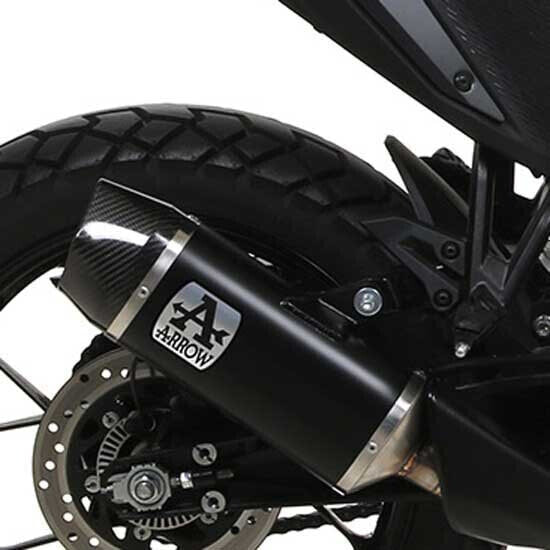 ARROW Indy Race Aluminium Dark With Carbon End Cap KTM 390 Adventure ´20-21 Muffler