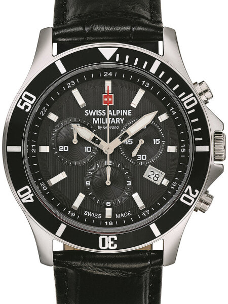 Наручные часы Swiss Alpine Military 7078.9172 chrono men's 45mm 10ATM.