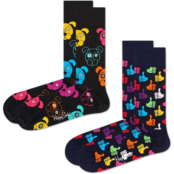 HAPPY SOCKS Classic Dogs Half long socks 2 pairs