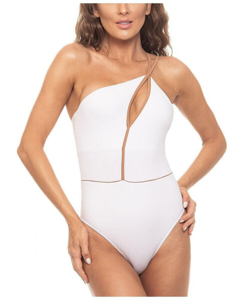 Women's Cut-out One Shoulder One Piece Swimsuit