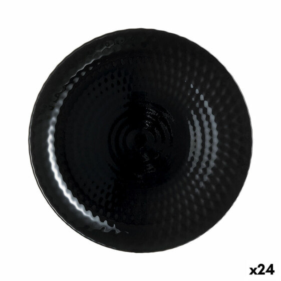 Плоская тарелка Luminarc Pampille Чёрный Cтекло (25 cm) (24 штук)