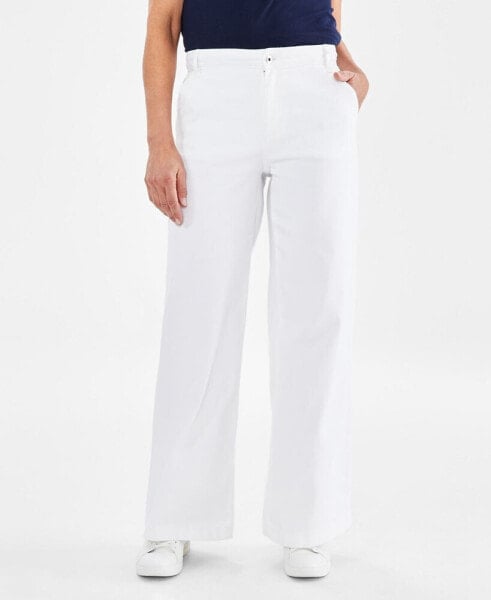 Women's High-Rise Wide-Leg Jeans, Created for Macy's