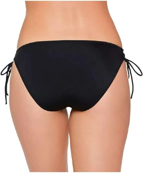 Salt + Cove 284848 Juniors' Lace-Up Hipster Bikini Bottoms Black, Size Medium